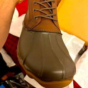 NEW Mens Sperry Avenue Embossed Duck Boot in Tan/Brown